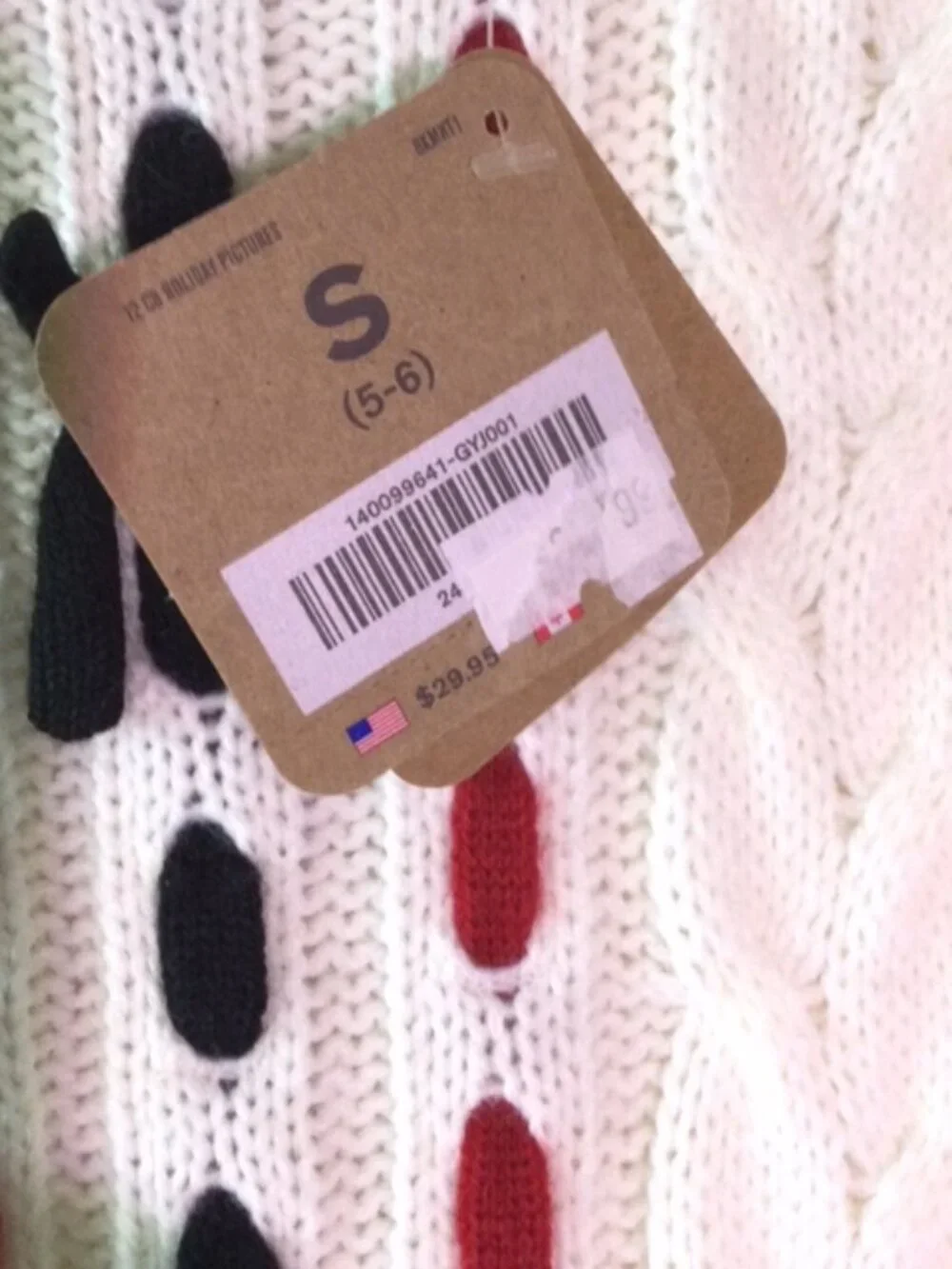 Crazy 8 Girls Size 5-6 Ivory Cable Knit Sweater Dress NWT